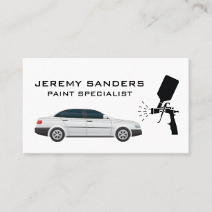 Sedan   Auto Paint Service Business Card