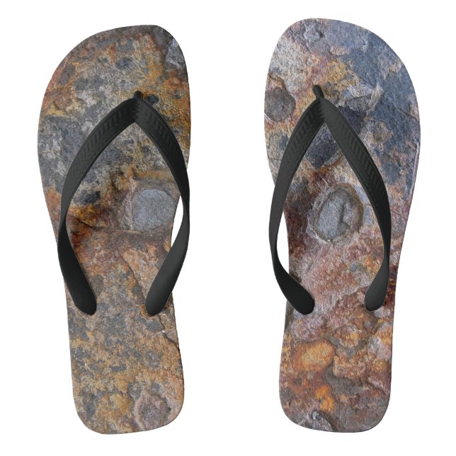 Sedementary Rock Nature Surface Flip Flops (Footbed)