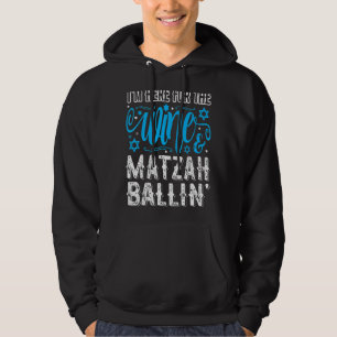 Seder  Jewish Wine & Matzah Ballin'  Passover Hoodie