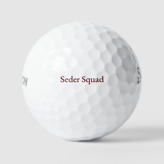 Seder Squad Golf Ball – Jewish Holiday Passover Gi (Front)