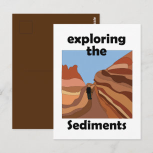 Sedimentary Rock Exploring The Sediments Hiker Postcard