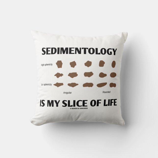 Sedimentology Is My Slice Of Life Rocks Geek Humou Cushion (Front)