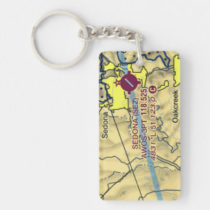Sedona Airport chart / taxi diagram Key Ring