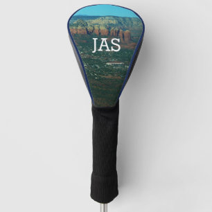 Sedona and Coffee Pot Rock from Above Golf Head Cover