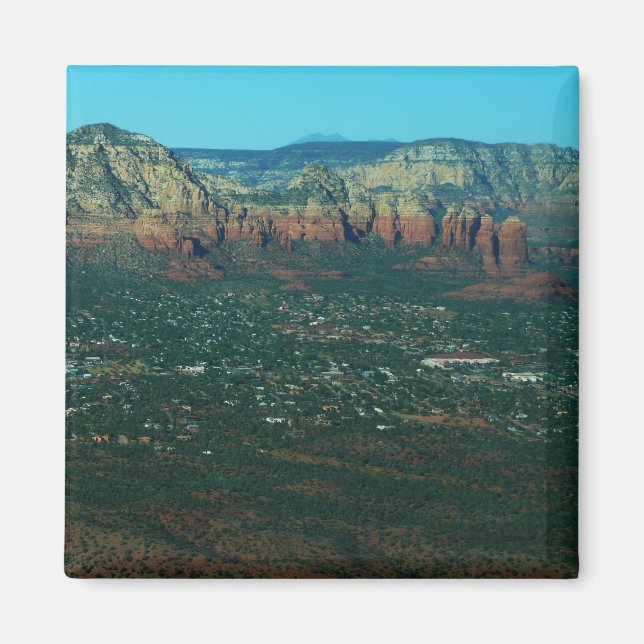 Sedona and Coffee Pot Rock from Above Magnet (Front)