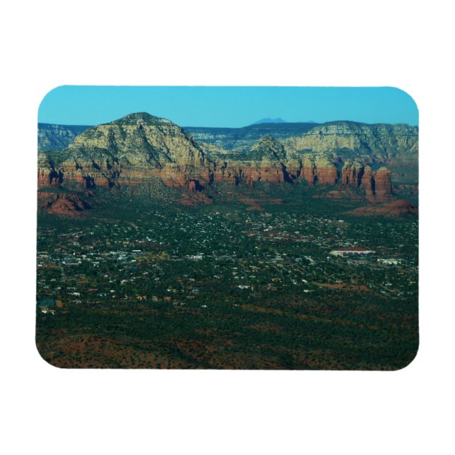Sedona and Coffee Pot Rock from Above Magnet (Horizontal)
