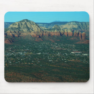 Sedona and Coffee Pot Rock from Above Mouse Mat