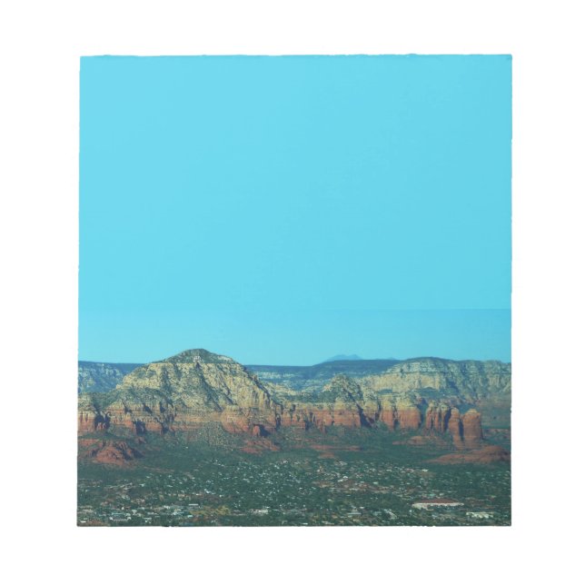 Sedona and Coffee Pot Rock from Above Notepad (Front)