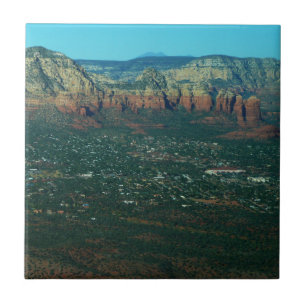 Sedona and Coffee Pot Rock from Above Tile