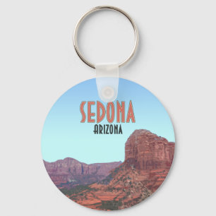 Sedona Arizona Bell Rock Canyon Vintage Key Ring