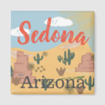 Sedona Arizona Desert Illustration Magnet<br><div class="desc">Sedona Arizona Desert Illustration fridge magnet.</div>