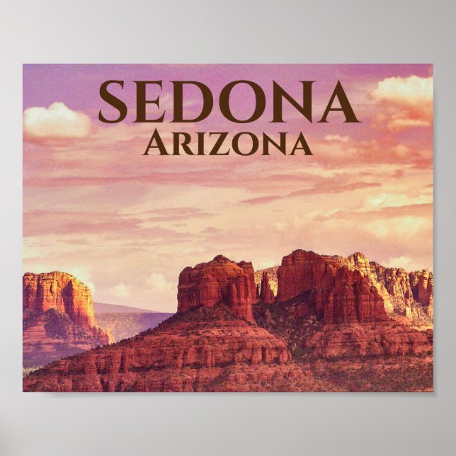 Sedona Arizona Desert Photo Landscape Poster (Front)
