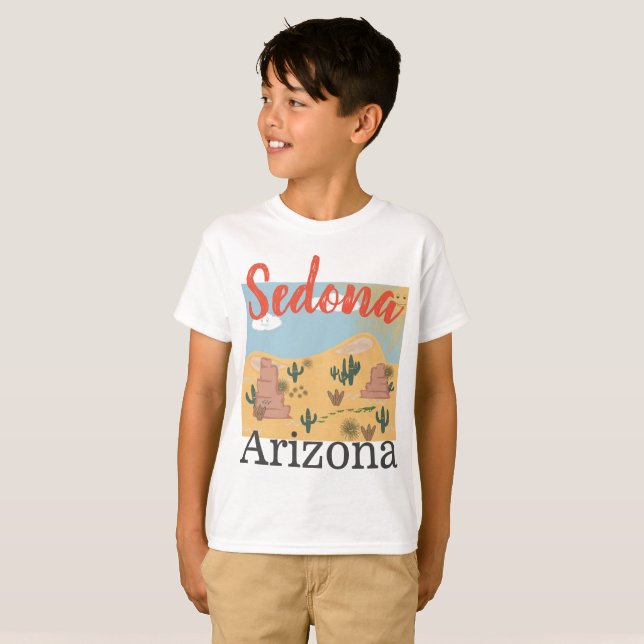 Sedona Arizona Desert T-Shirt, boy's T-Shirt (Front Full)