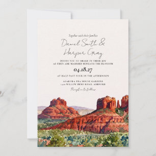 Sedona Arizona Destination Desert Wedding Invitation
