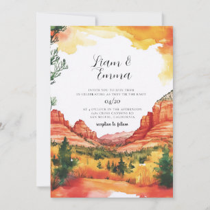 Sedona Arizona Destination Wedding Invitation
