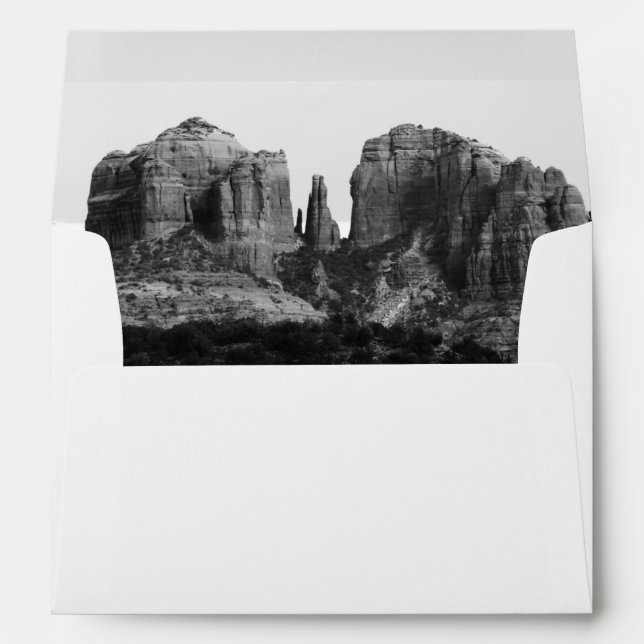 Sedona Arizona Envelope Liner with Address (Back (Bottom))