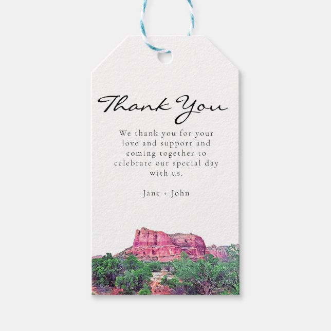 Sedona Arizona Gift Tag (Front)