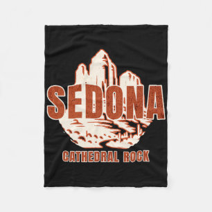 Sedona Arizona Hiking Outdoor Wellness Spiritual V Fleece Blanket
