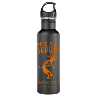 Sedona Arizona Kokopelli Souvenir Distressed Desig 710 Ml Water Bottle