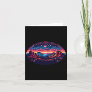 Sedona Arizona Nature Hiking Outdoor Mountain Retr Card