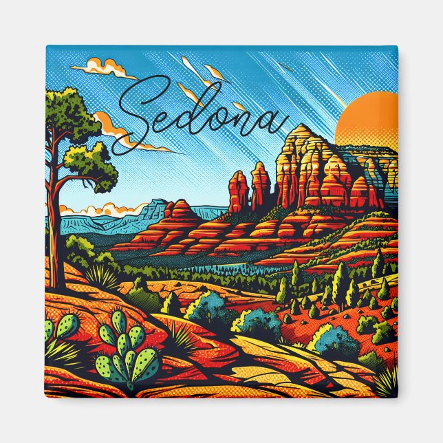 Sedona, Arizona Red Canyon Magnet (Front)