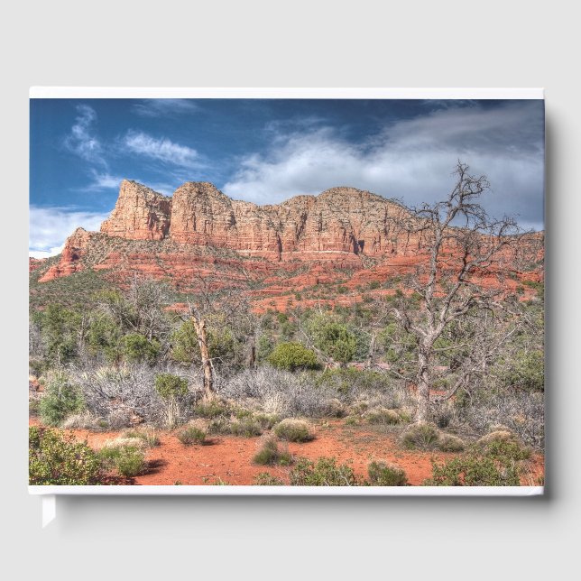 Sedona Arizona red rock landscape Guest Book (Front)