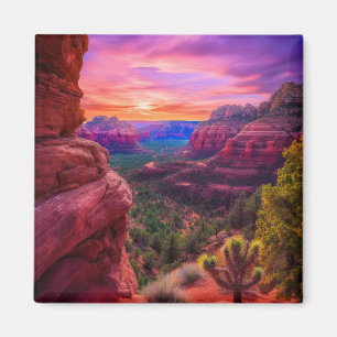 Sedona Arizona Red Rocks Nature Beautiful Sunset Magnet