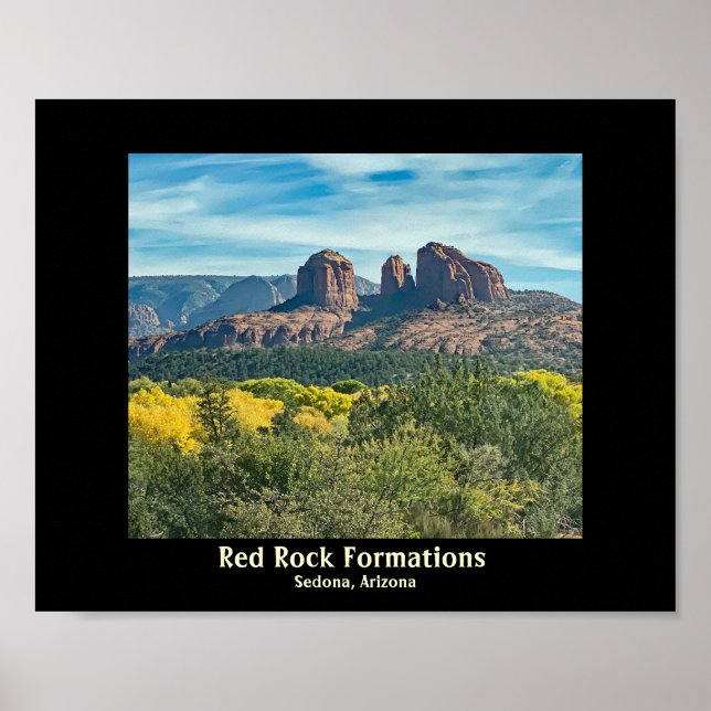 Sedona Arizona Red Rocks Poster  (Front)