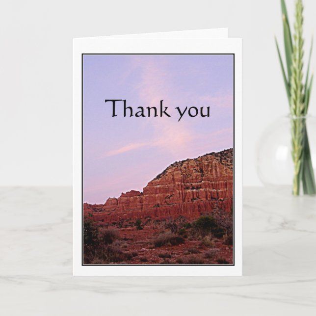 Sedona Arizona red rocks, thank you (Front)