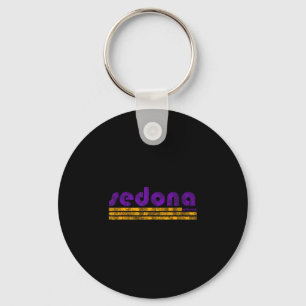 Sedona arizona retro vintage weathered hiking key ring