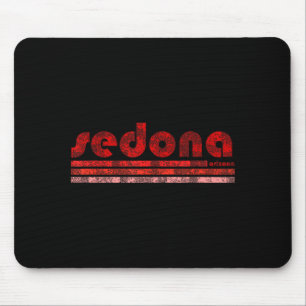 Sedona arizona retro vintage weathered hiking mouse mat