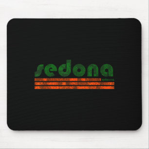 Sedona arizona retro vintage weathered hiking mouse mat