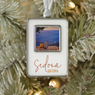 Sedona Arizona Souvenir Travel Gift Silver Plated Framed Ornament