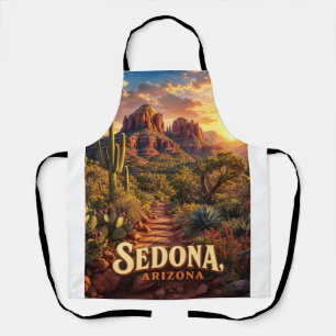 Sedona Arizona Sunset Red Rock Desert Travel Apron