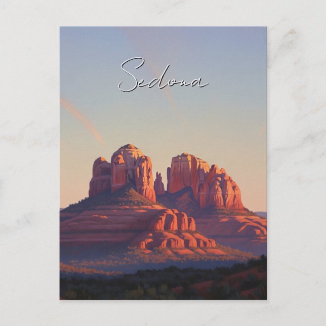 Sedona Arizona Travel Cathedral Rock Postcard (Front)