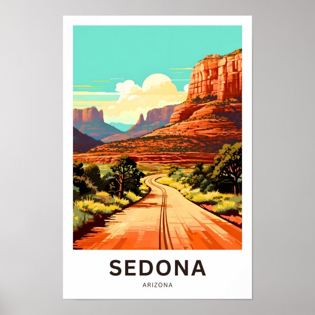 Sedona Arizona Travel Print (Front)
