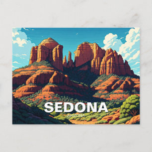 Sedona Arizona Travel Red Rocks Postcard