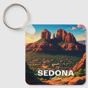 Sedona Arizona Travel Vertical Key Ring