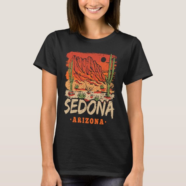 Sedona Arizona Vacation Souvenir Tourist Desert Ca T-Shirt (Front)