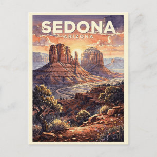 Sedona Arizona Vintage Postcard