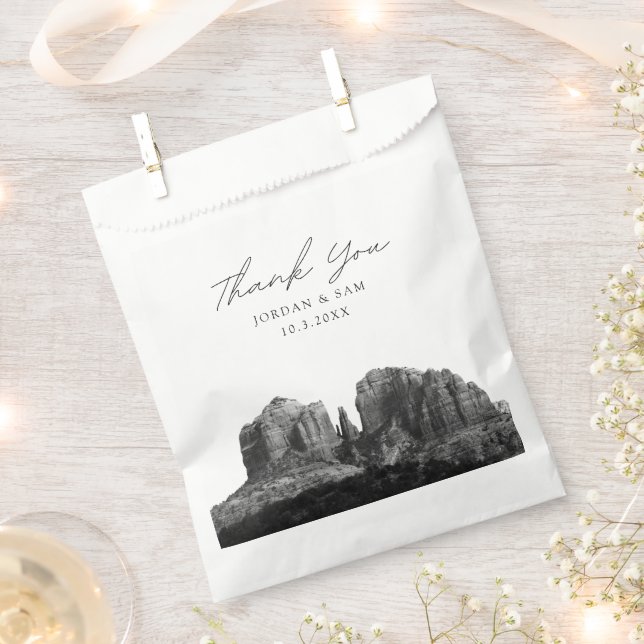 Sedona Arizona Wedding Favour Photo Thank You Favour Bags (Clipped)
