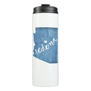 Sedona Arizona Wood Grain Thermal Tumbler
