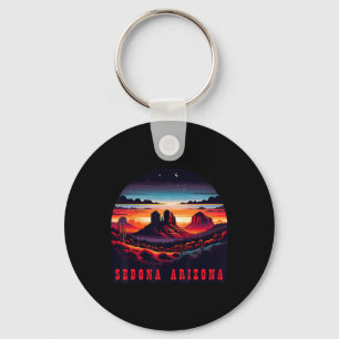 Sedona Az Hiking Outdoors Mountain Sedona Usa Retr Key Ring