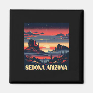 Sedona Az Hiking Outdoors Mountain Sedona Usa Retr Magnet