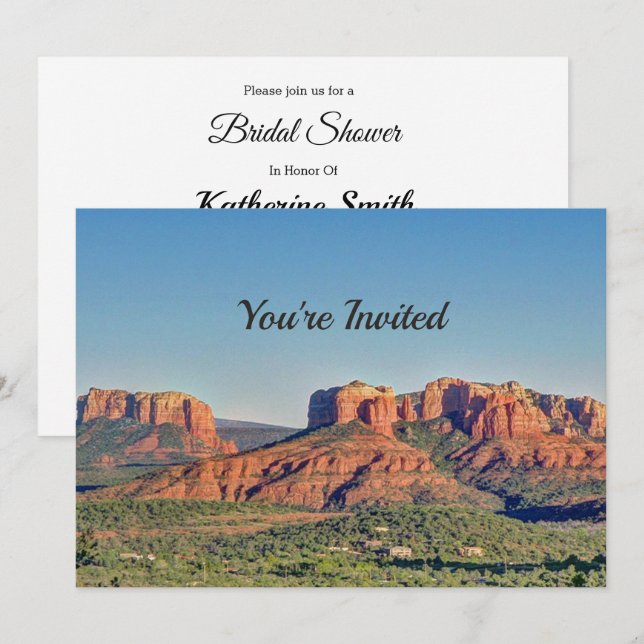 Sedona Bridal Shower Invitation (Front/Back)