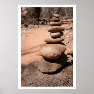 Sedona Cairn Poster