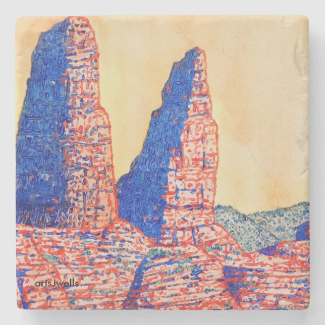 SEDONA Calls to You Stone Coaster (Front)