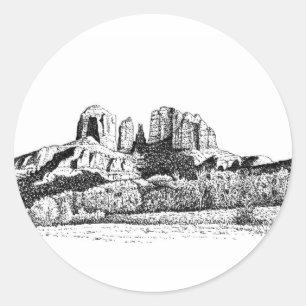 Sedona Classic Round Sticker