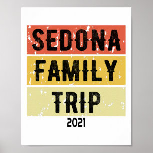 Sedona Family Trip 2021 Fun Matching Arizona Vacat Poster