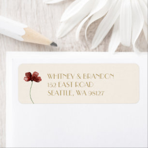 Sedona Flower Return Address Label